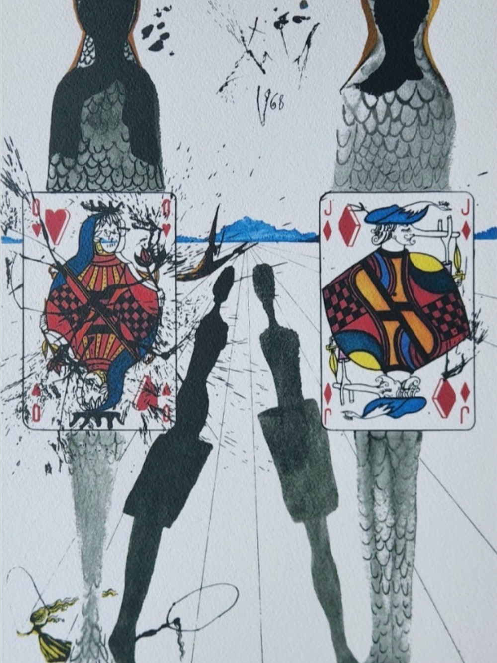 Salvador Dali canvas print Alice in Wonderland 6/13 30x40cms